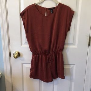 Burnt Orange Romper